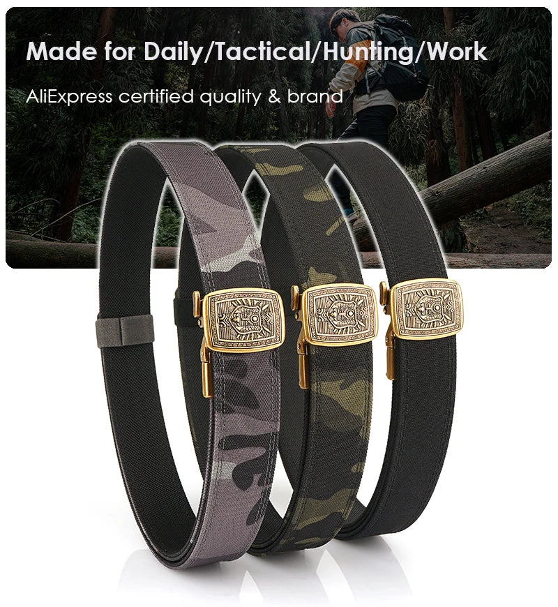 VATLY Retro Rigid Tactical Gürtel Herren Nylon Schnellverschluss Duty Hose