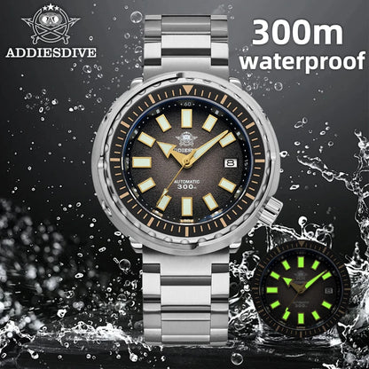 Herren-Profi-Taucheruhr mit Automatikwerk und 300 m Wassertiefe