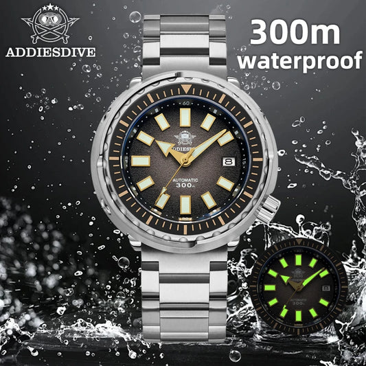 Herren-Profi-Taucheruhr mit Automatikwerk und 300 m Wassertiefe