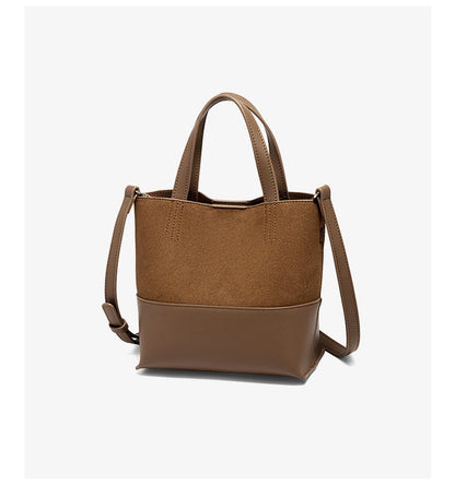 Damen Handtasche aus PU-Leder im Retro-Stil mit großer Kapazität