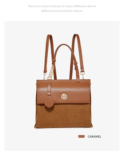 Damen Handtasche aus PU Leder im Minimalis Retro-Stil