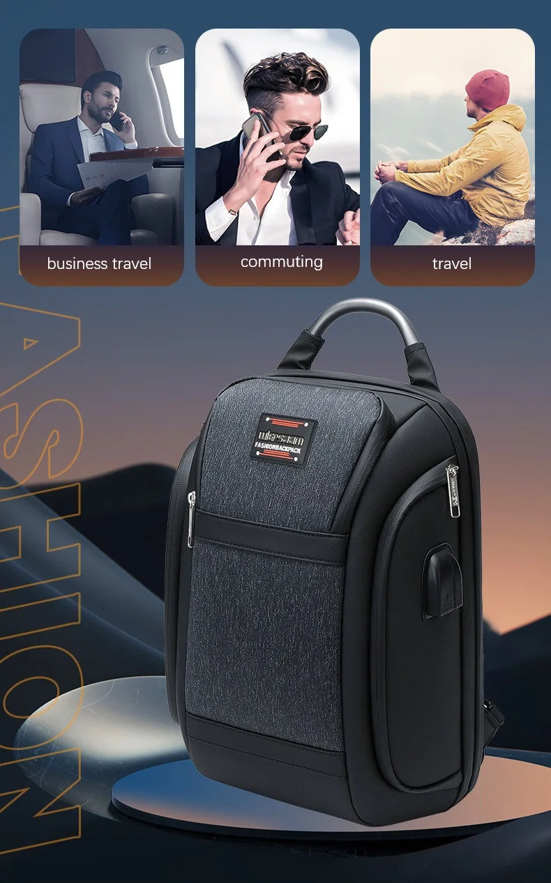 Damen-Rucksack Business Stil Großes Fassungsvermögen mit Laptopfach und Gepolstertem Rücken