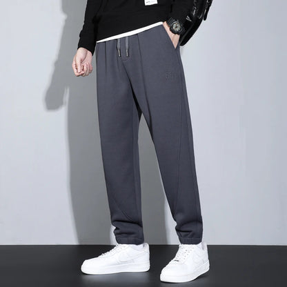 Herren Jogginghose aus weichem Fleece für Herbst und Winter mit Taschen