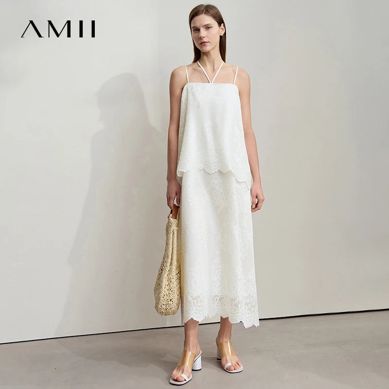 Elegant Sommerkleid Damen Mit Zauberhafter Stickerei