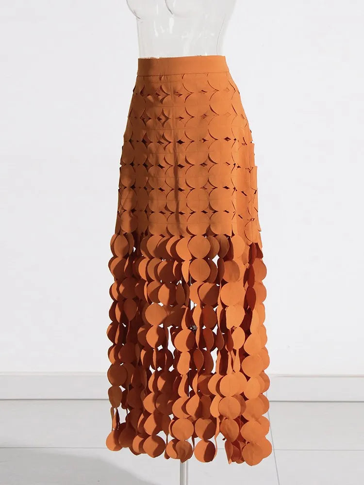 Elegantes Damen-Kleid mit Diamantmuster, Reverskragen und langen Ärmeln – figurbetontes Patchwork-Design mit doppelreihiger Knopfleiste.