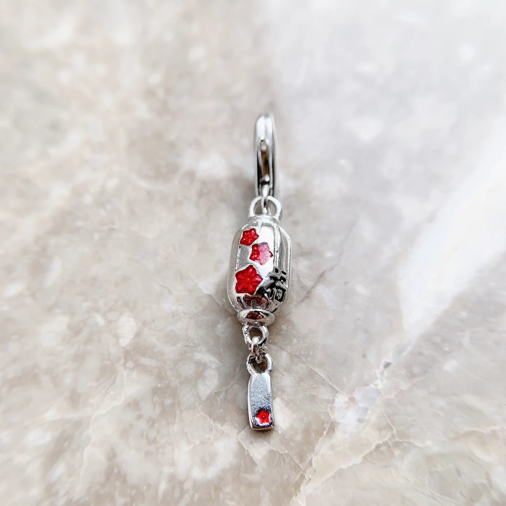 Damen-Charm-Anhänger Laterne Glück aus Sterlingsilber