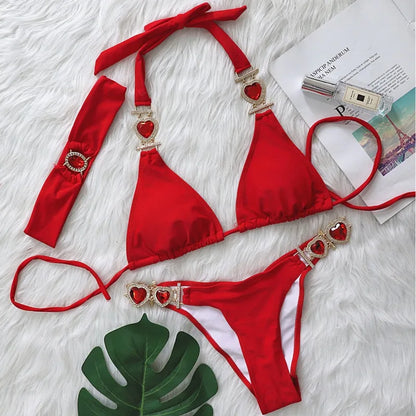 Sexy Bikini-Set mit Push-up und Rock – Perfekt für Strand und Pool