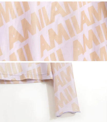 Damen T-Shirts mit AMII Logo im Casual-Stil für Frühling und Herbst