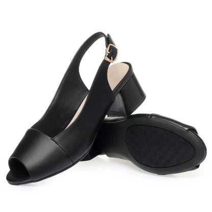 Damen Leder Sandalen Fischmaul Mode