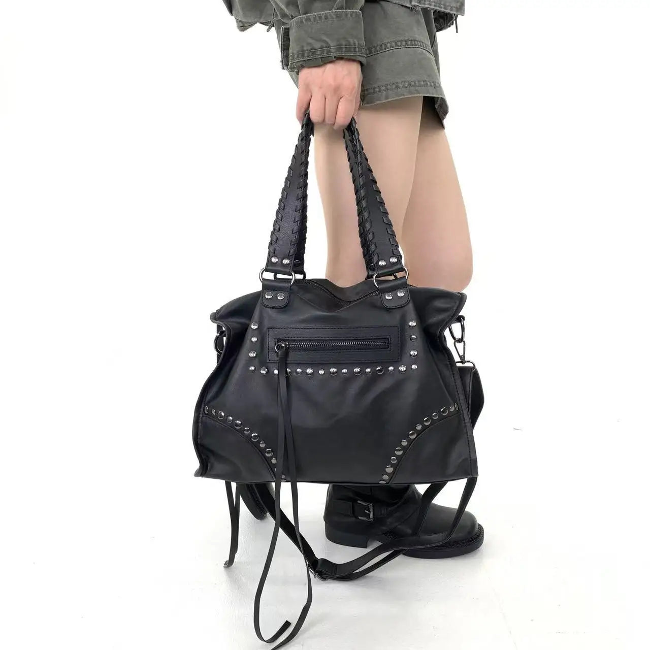 Damen-Tote Tasche Große Kapazität Aus Weichem PU-Leder Ideal für Alltag Reisen und Freizeit