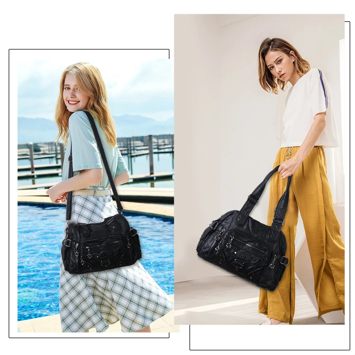 Damen-Handtasche Großes Fassungsvermögen Mit Top-Handle Stil Und Weiche Verarbeitung