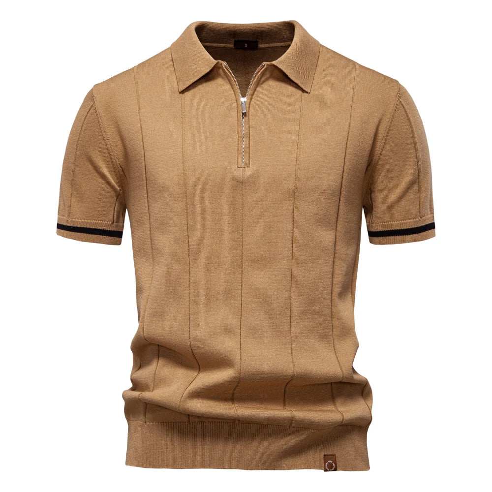 Exklusives Herrenpoloshirt Atmungsaktiv Stretch Business Golf