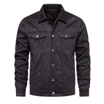 Herbst Winter Wildleder Lederjacke