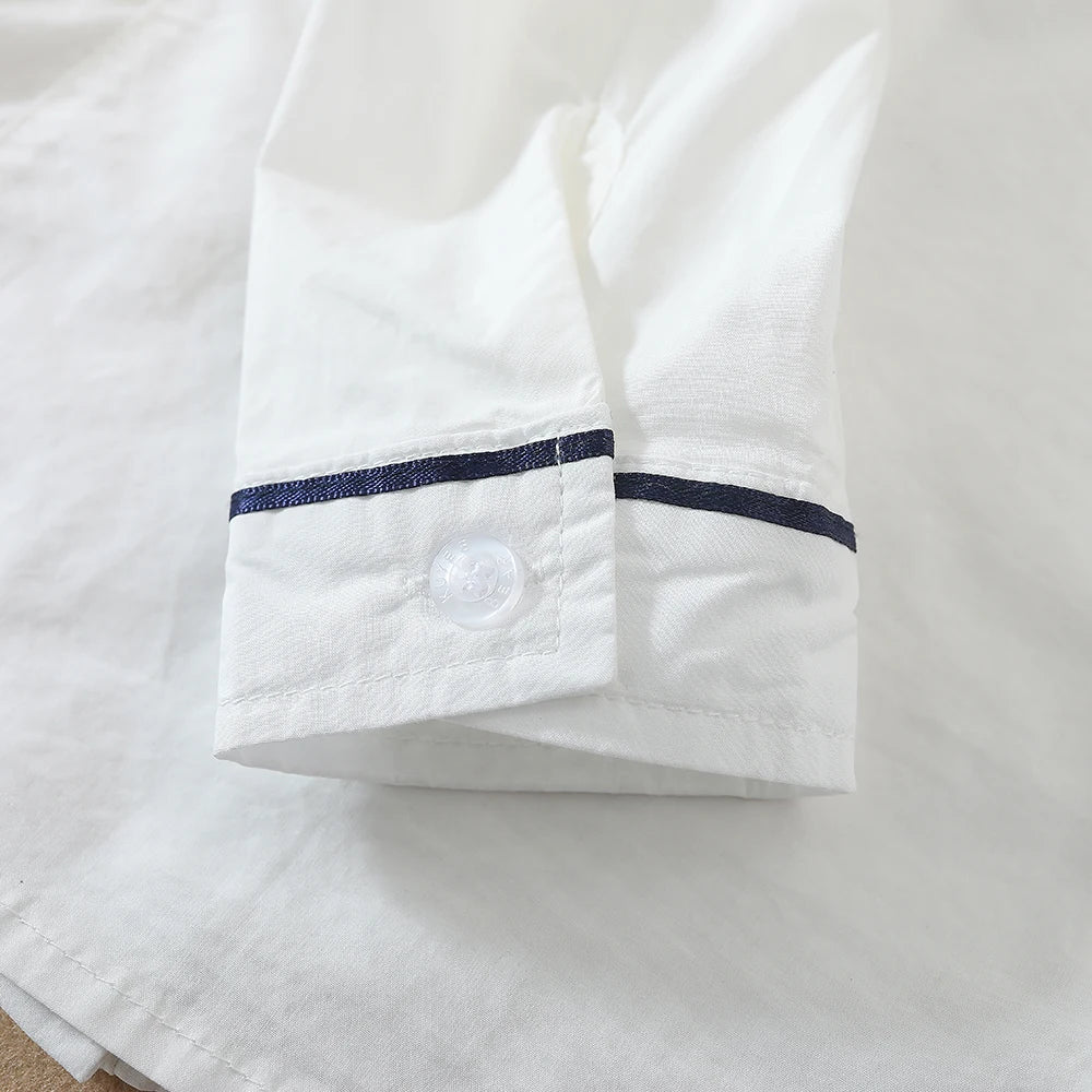 Mädchen Blusen Hemden Schuluniform für Kinder Frühling Herbst Langarm Hemden Teen Kinder Top Kleidung