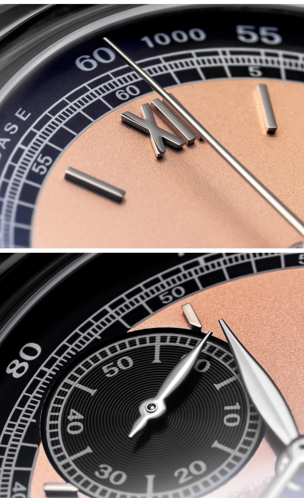 Herren-Chronograph mit Lederarmband und Multifunktionswerk