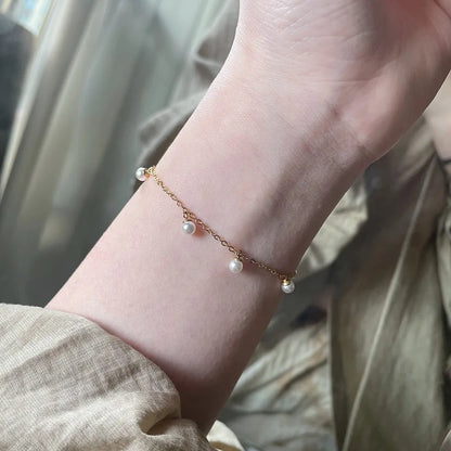 Damen-Charm-Armband mit Glasperle im Ozean-Stil