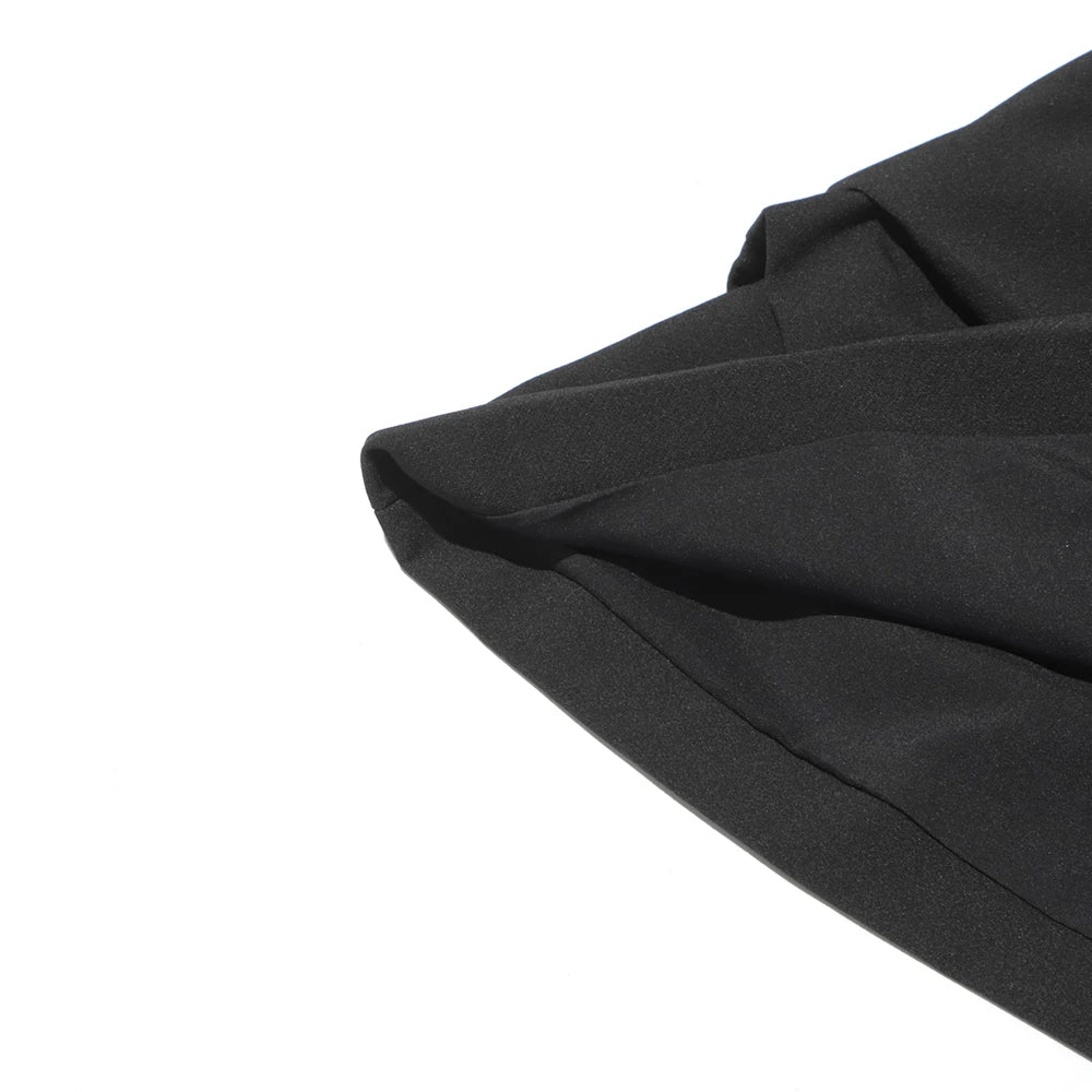 Minimalistischer Damen-Blazer mit Knopfleiste und Patchwork-Design – lockerer Schnitt, lange Ärmel und Taschen