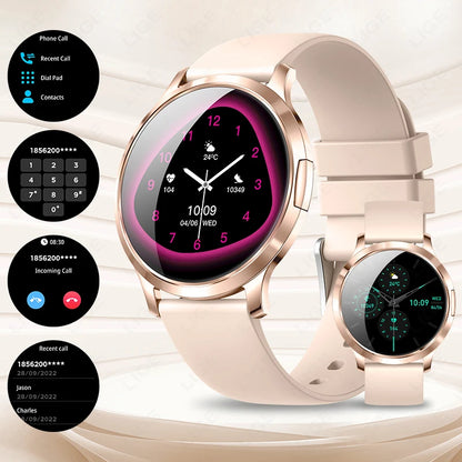 Damen Smartwatch mit 1,32 Zoll Touchscreen für Sport und Fitness