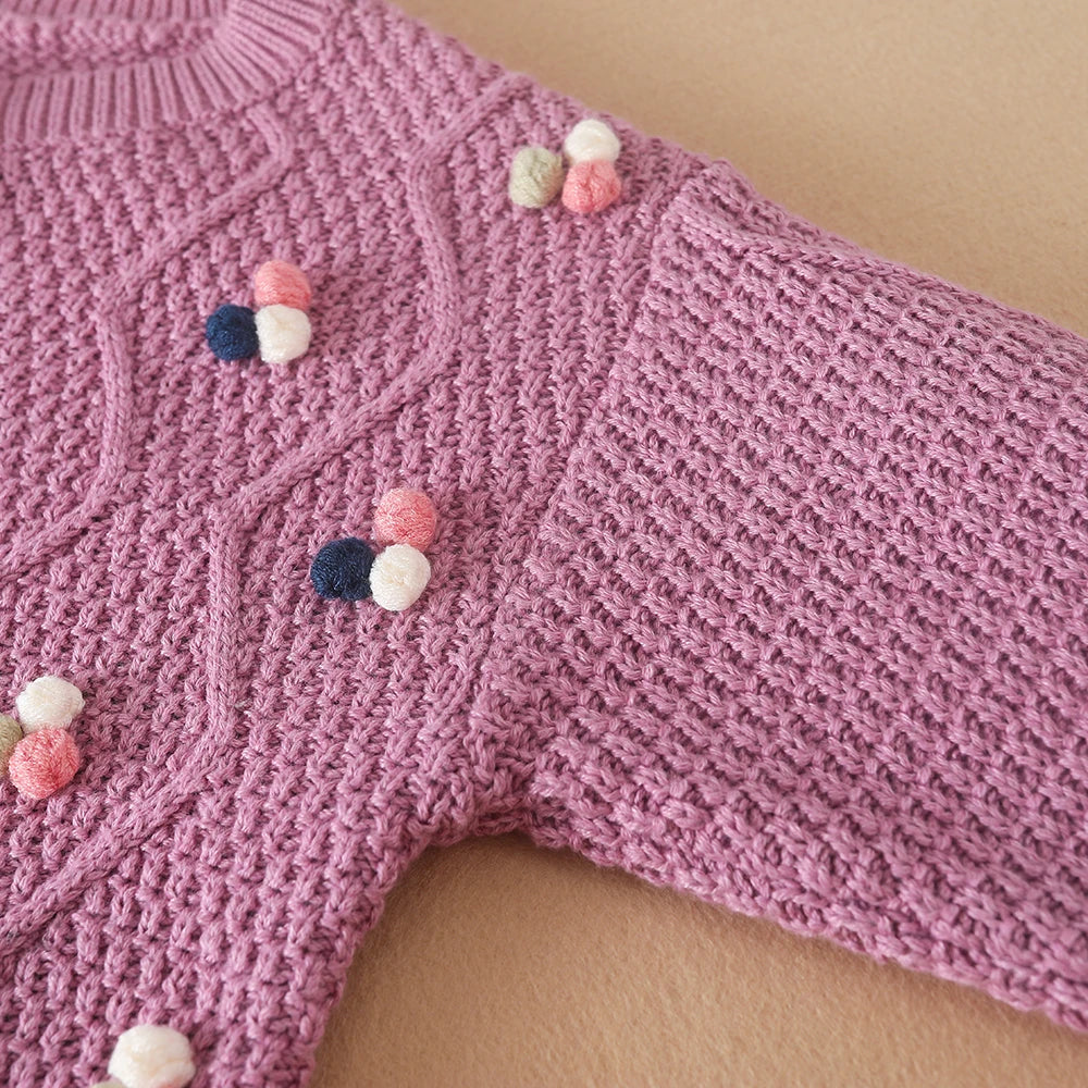 Baby Mädchen Stricken Pullover Kinder Strickjacken Oansatz Frühling Herbst Pullover Strickjacken Mantel Kinder Nette Kleidung