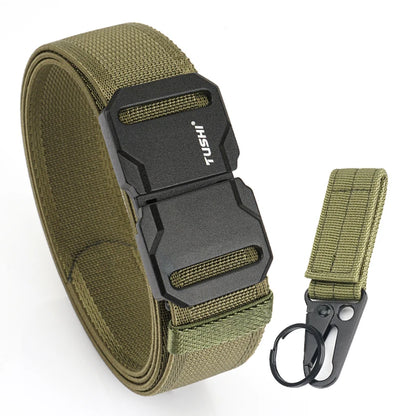 Herren-Gürtel mit Magnetischem Schnallenverschluss für Alltag und Freizeit aus Nylon