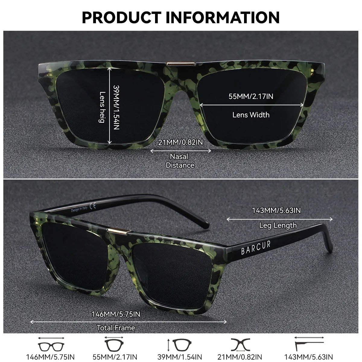Sonnenbrille Katzenauge Polaroid leicht UV-Schutz Radfahren Unisex