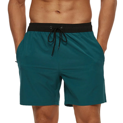 Kurze Herren-Badehose mit atmungsaktivem, verstellbarem Bund – ideal für den Strand