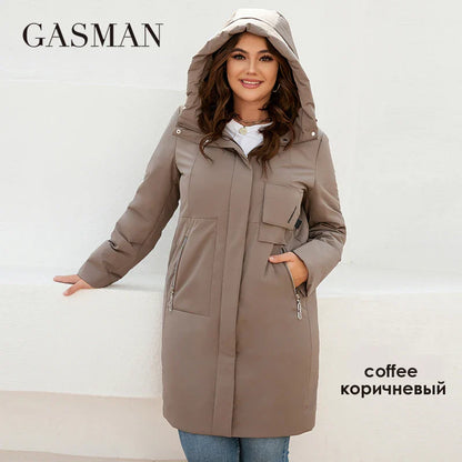 Damen-Winterparka mit Kapuze – Hochwertige, dicke Daunenjacke für kalte Tage