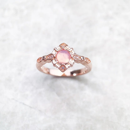 Damen-Ring moderne Liebe Vintage aus Sterlingsilber