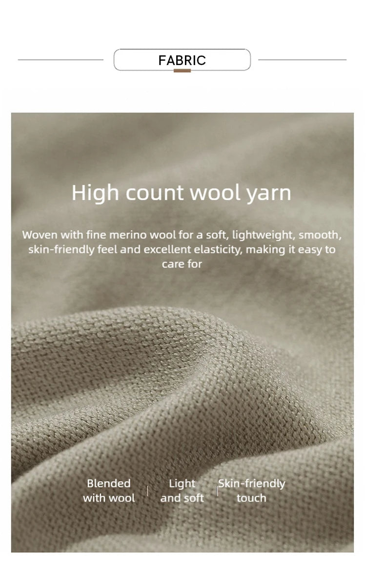 Wollstoff mit Strickstruktur, hochwertiger Woll-Mix im Nahdetail