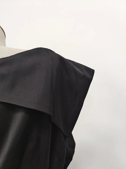 Colorblock-Blazer mit Spitzenbesatz und V-Ausschnitt – figurbetont und langärmelig für Damen