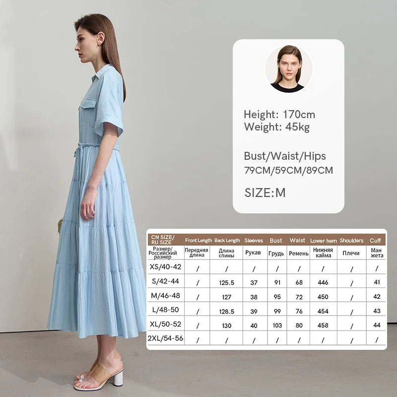 Premium Lyocell Bürokleid Mit Bequemen Seitentaschen Für Damen