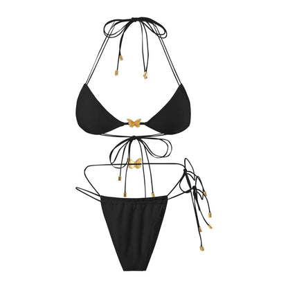 Dreiteiliges Damen-Bikini-Set im brasilianischen Stil – ideal für Strand und Pool