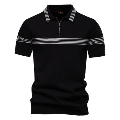 Premium Herren Poloshirt Atmungsaktiv Kurzarm Business Casual Sommer
