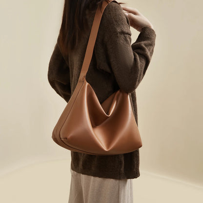 Damen Tote Tasche aus Split-Leder mit großem Fassungsvermögen Crossbody