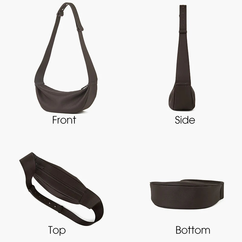 Kalbsleder Hobo-Tasche Crossbody Für Damen