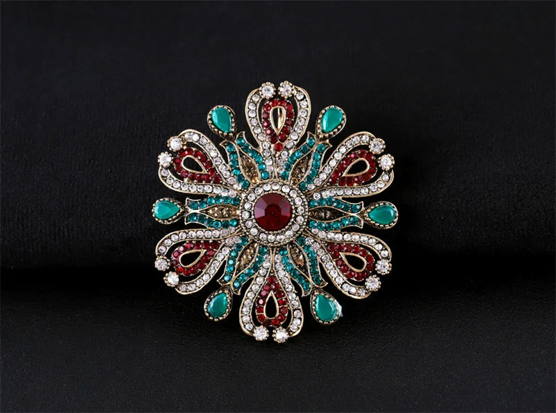 Brosche Metall Barock Vintage Retro Palast Revers Pin Unisex Party