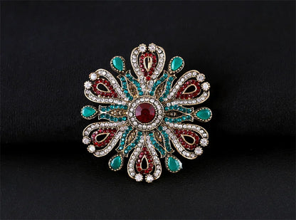 Brosche Metall Barock Vintage Retro Palast Revers Pin Unisex Party