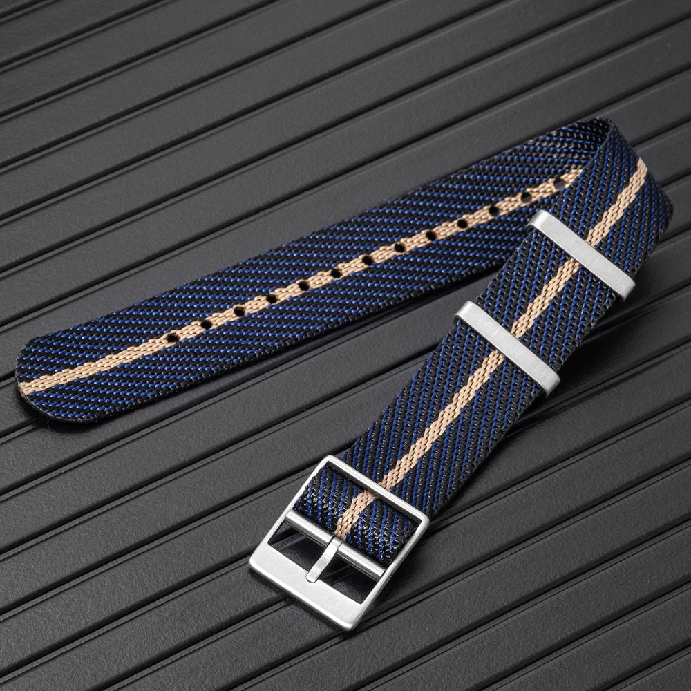 Uhrenarmband aus Nylon 20 mm – Universal-Ersatzband fuer Taucheruhren