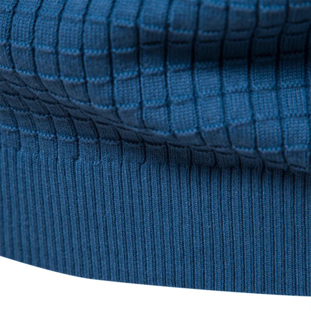 Männer Pullover aus 100 Prozent Baumwolle in solider Farbe für Herbst und Winter