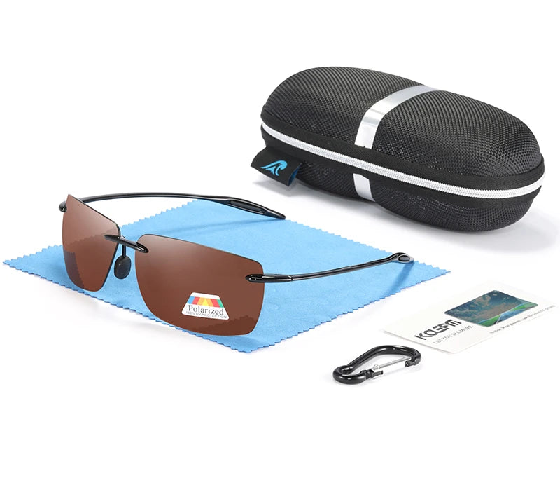 Sonnenbrille Sport TR90 leicht Laufen Fahren Karabiner-Etui Herren