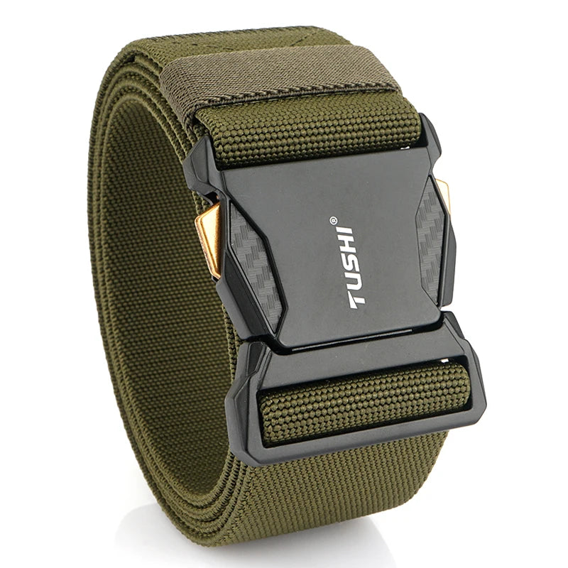 Herren-Gürtel Elastisch 50 mm Breite Mit Schnellverschluss für Outdoor und Freizeit Komfort