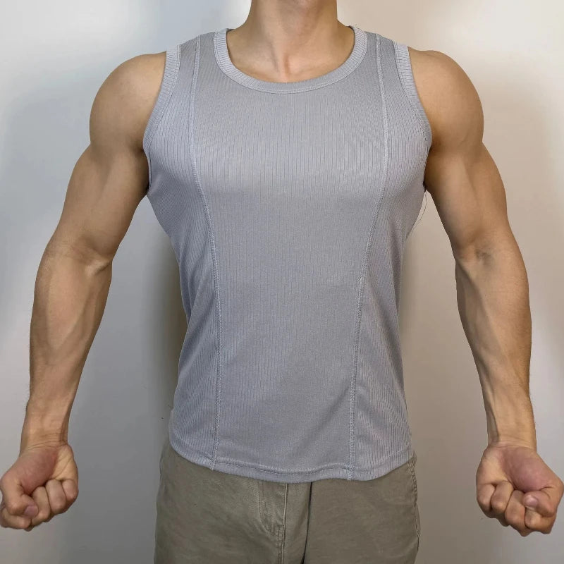 Ärmelloses Kapuzen-T-Shirt mit Jacquardmuster und Schnürung im lässigen Stil für junge Erwachsene