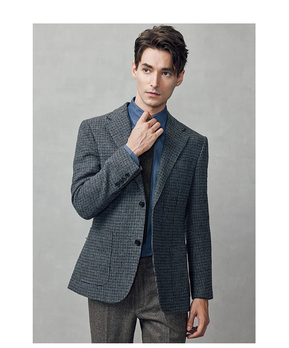 Eleganter Herrenanzug in Schwarz mit Blazer, Weste und Hose – ideal für Hochzeiten, Partys und den täglichen Business-Look, auch in großen Größen erhältlich.