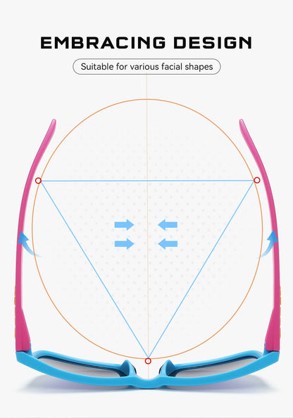 Sonnenbrille polarisiert TR90 Reißverschlussetui Unisex frische Farben