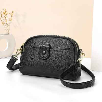 Damen-Handtasche Aus Rindleder Mit Mehreren Innenfächern Und Top-Griff Ideal für Alltag Und Abendveranstaltungen