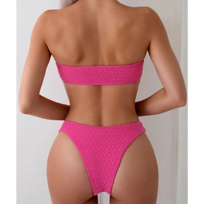 Sexy Bikini-Set mit Push-up für Damen – ideal für Strand und Pool