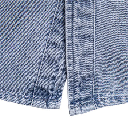 Herren Denim Shirts aus 100% Baumwolle mit Doppel Taschen für den Herbst