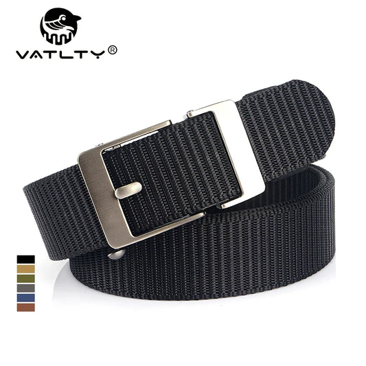 Herren-Gürtel aus Nylon 3,4 cm Breite mit Automatikverschluss für Outdoor-Wandern
