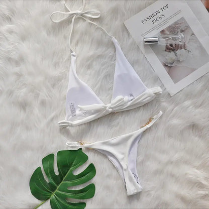 Sexy Bikini-Set mit pinkem Blumenmuster und Push-up-Effekt – ideal für Strand und Pool