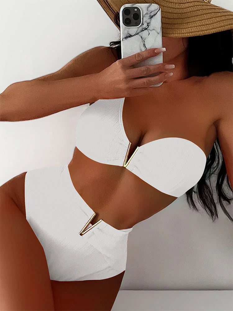 Sexy Damen-Bikini-Set mit brasilianischem Schnitt – ideal für Strand und Pool